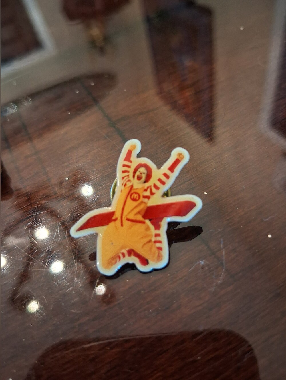 Ronald McDonald Snowboarding Pin